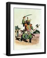 A Chinese Comedian, Illustration from "The Costume of China," 1805-William Alexander-Framed Giclee Print