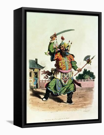 A Chinese Comedian, Illustration from "The Costume of China," 1805-William Alexander-Framed Stretched Canvas