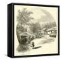 A Chinese Farm-House-null-Framed Stretched Canvas