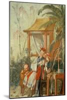 A Chinese Garden, Study for a Tapestry Cartoon, C.1742-Francois Boucher-Mounted Giclee Print