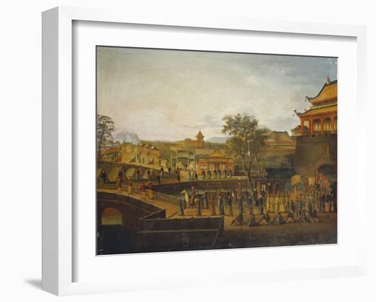 A Chinese Imperial Procession-null-Framed Giclee Print