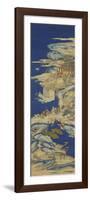 A Chinese Kesi Coloured Silk Panel Depicting Daoist Immortals-null-Framed Premium Giclee Print