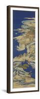 A Chinese Kesi Coloured Silk Panel Depicting Daoist Immortals-null-Framed Premium Giclee Print