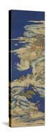 A Chinese Kesi Coloured Silk Panel Depicting Daoist Immortals-null-Stretched Canvas