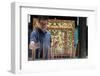 A Chinese man praying and offering incense, Thian Hock Keng Temple, Singapore-Godong-Framed Photographic Print