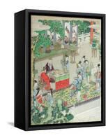 A Chinese Mandarin Being Entertained-null-Framed Stretched Canvas