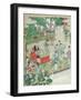 A Chinese Mandarin Being Entertained-null-Framed Giclee Print