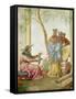 A Chinese Prince before a Soothsayer-Giandomenico Tiepolo-Framed Stretched Canvas