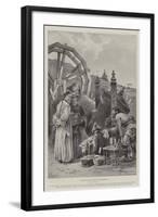 A Chinese Religious Institution, Prayer-Wheels-Paul Frenzeny-Framed Giclee Print