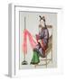 A Chinese Woman Making a Fishing Net, Qianlong Period (1736-96)-Leonetto Cappiello-Framed Giclee Print