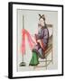 A Chinese Woman Making a Fishing Net, Qianlong Period (1736-96)-Leonetto Cappiello-Framed Giclee Print