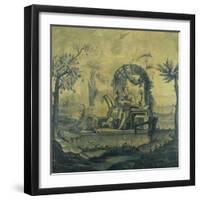 A Chinoiserie Panel in the Manner of Jean Pillement (1728-1808), 19th Century-null-Framed Giclee Print