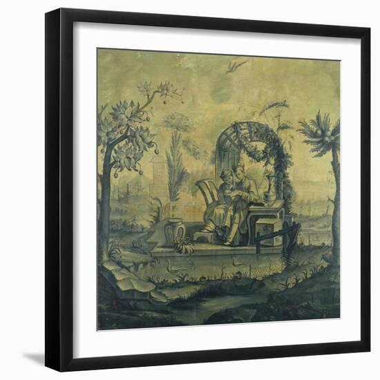 A Chinoiserie Panel in the Manner of Jean Pillement (1728-1808), 19th Century-null-Framed Giclee Print