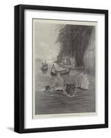 A Chinook Indian Hunting Moose on the Taku River, British Columbia-Paul Frenzeny-Framed Giclee Print