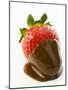 A Chocolate-Dipped Strawberry-Greg Elms-Mounted Photographic Print