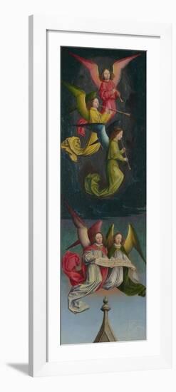 A Choir of Angels (From the St Bertin Altarpiec), Ca 1459-Simon Marmion-Framed Premium Giclee Print