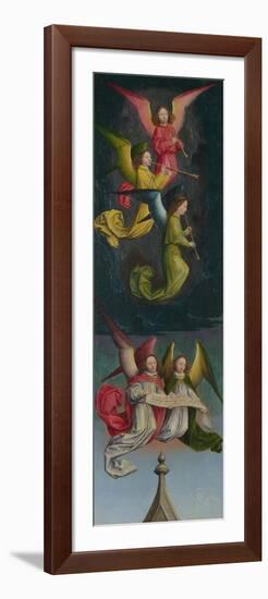 A Choir of Angels (From the St Bertin Altarpiec), Ca 1459-Simon Marmion-Framed Premium Giclee Print