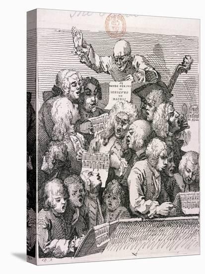 A Chorus of Singers, 1732-William Hogarth-Stretched Canvas