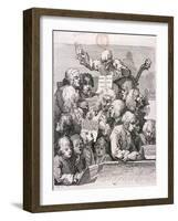 A Chorus of Singers, 1732-William Hogarth-Framed Giclee Print
