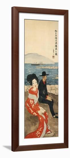 A Christian Missionary Arrives in Japan, Japan-Yumeji Takehisa-Framed Giclee Print