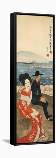 A Christian Missionary Arrives in Japan, Japan-Yumeji Takehisa-Framed Stretched Canvas