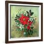 A Christmas Arrangement with Holly, Mistletoe and Other Winter Flowers-Albert Williams-Framed Giclee Print