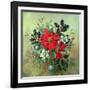 A Christmas Arrangement with Holly, Mistletoe and Other Winter Flowers-Albert Williams-Framed Giclee Print