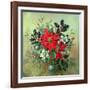 A Christmas Arrangement with Holly, Mistletoe and Other Winter Flowers-Albert Williams-Framed Giclee Print