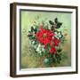 A Christmas Arrangement with Holly, Mistletoe and Other Winter Flowers-Albert Williams-Framed Giclee Print