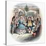 A Christmas Carol: Mr Fezziwig's Ball, 1843-John Leech-Stretched Canvas