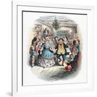 A Christmas Carol: Mr Fezziwig's Ball, 1843-John Leech-Framed Giclee Print