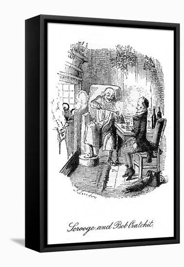 A Christmas Carol-John Leech-Framed Stretched Canvas