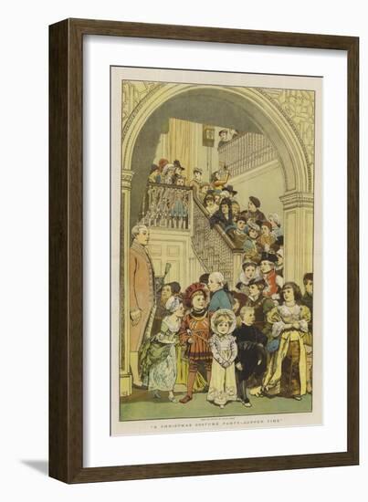 A Christmas Costume Party, Supper Time-Charles Green-Framed Giclee Print