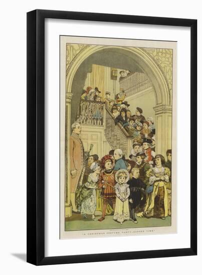 A Christmas Costume Party, Supper Time-Charles Green-Framed Giclee Print