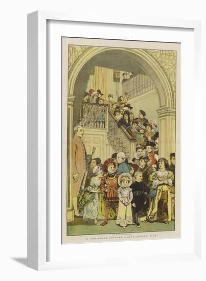 A Christmas Costume Party, Supper Time-Charles Green-Framed Giclee Print
