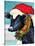 A Christmas Cow-Laurie Korsgaden-Stretched Canvas