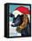 A Christmas Cow-Laurie Korsgaden-Framed Stretched Canvas