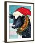 A Christmas Cow-Laurie Korsgaden-Framed Giclee Print