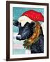 A Christmas Cow-Laurie Korsgaden-Framed Giclee Print