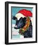 A Christmas Cow-Laurie Korsgaden-Framed Giclee Print