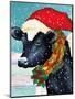 A Christmas Cow-Laurie Korsgaden-Mounted Giclee Print