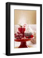 A Christmas Cupcakes in an Icing Sugar Snowstorm-Rogério Voltan-Framed Photographic Print