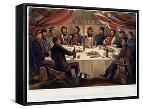 A Christmas Dinner on the Heights before Sevastopol, 1855-William Simpson-Framed Stretched Canvas