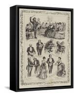 A Christmas Drawing-Room Concert-null-Framed Stretched Canvas