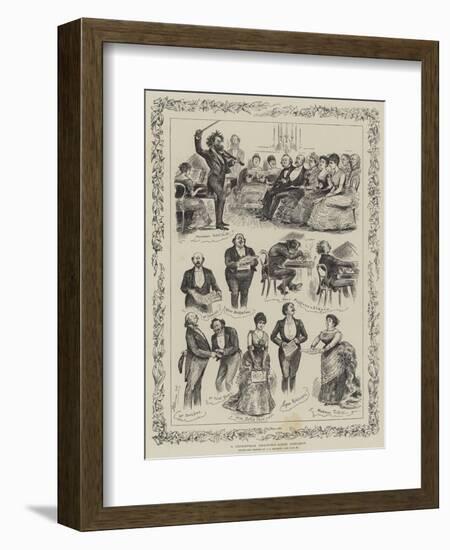 A Christmas Drawing-Room Concert-null-Framed Giclee Print