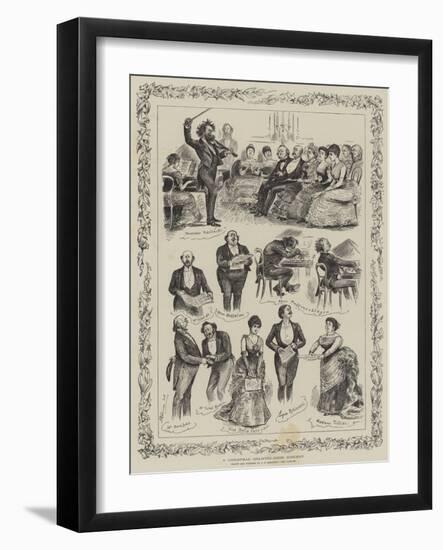 A Christmas Drawing-Room Concert-null-Framed Giclee Print