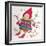 A Christmas Elf with Toys and Candy-Beverly Johnston-Framed Giclee Print