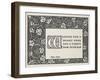 A Christmas greeting, with a design by William Morris-null-Framed Giclee Print