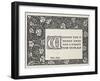 A Christmas greeting, with a design by William Morris-null-Framed Giclee Print