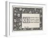 A Christmas greeting, with a design by William Morris-null-Framed Giclee Print